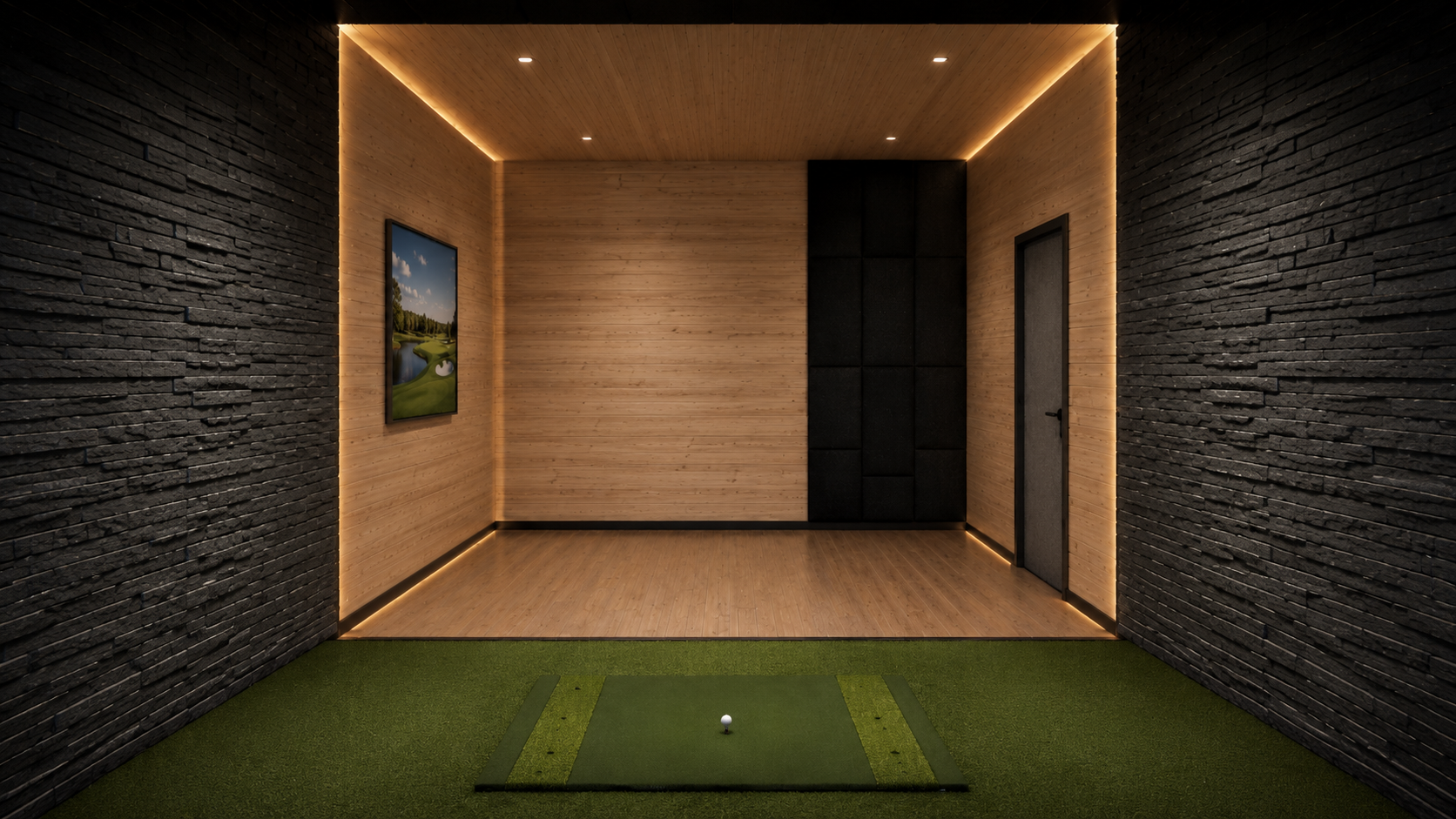 Golf studio interior — artist's rendition